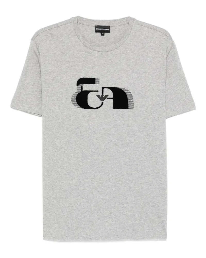 Emporio Armani logo-graphic T-shirt - Grau Grau