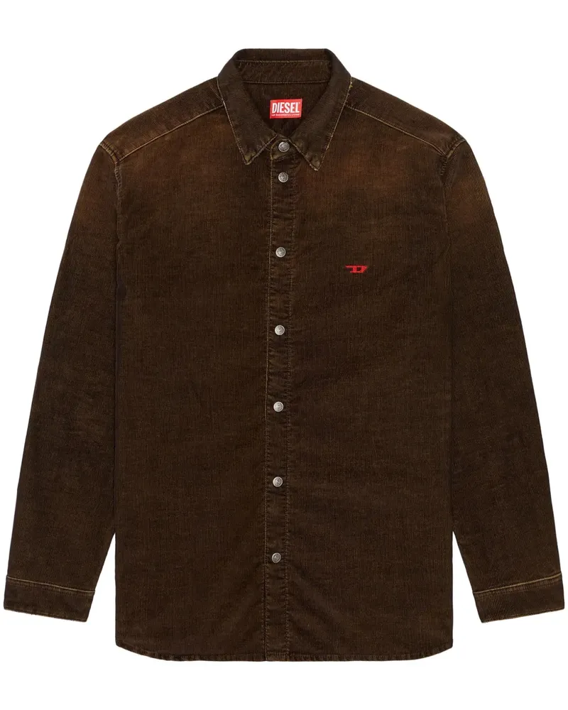 Diesel D-Simply-Over Hemd - Braun Braun