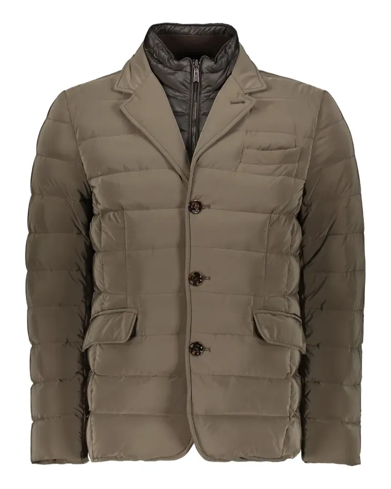 MOORER padded button-front jacket - Nude Nude