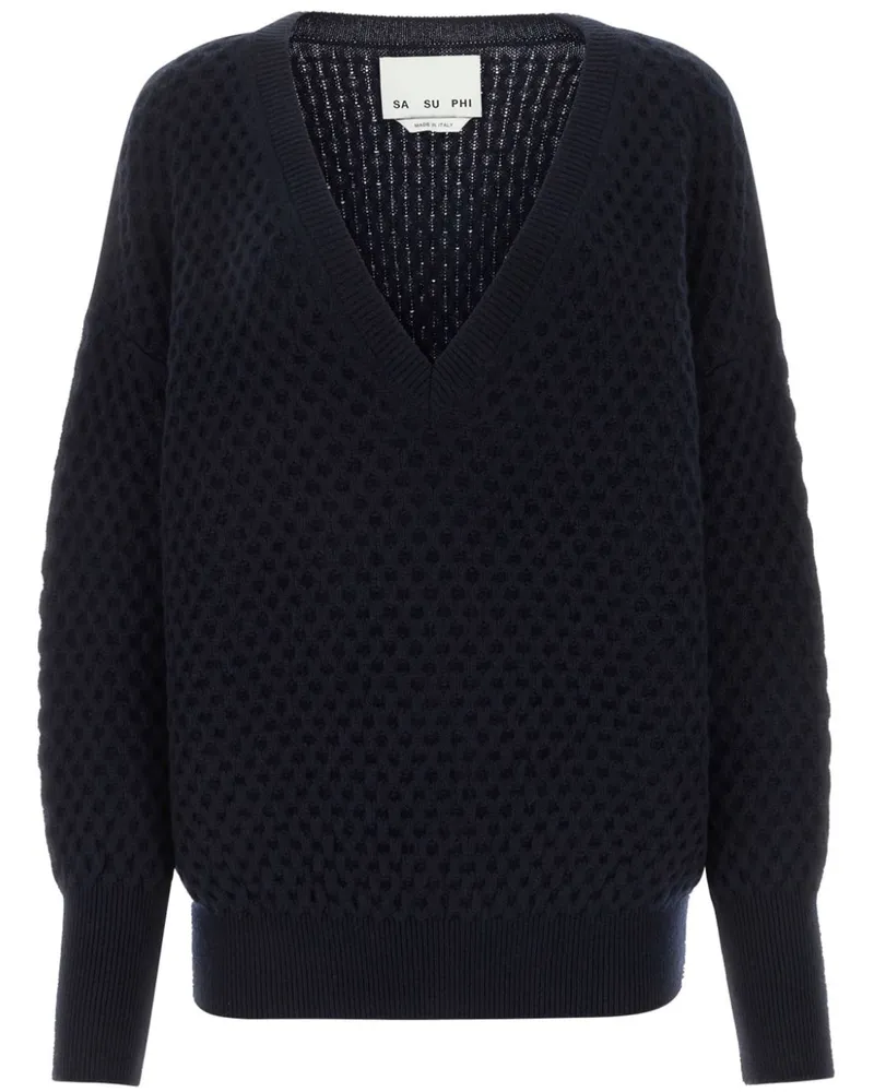 Sa Su Phi Pullover aus Kaschmir - Blau Blau