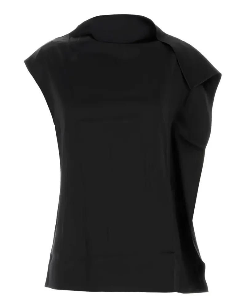 SPORTMAX Top mit Rüschen - Schwarz Schwarz