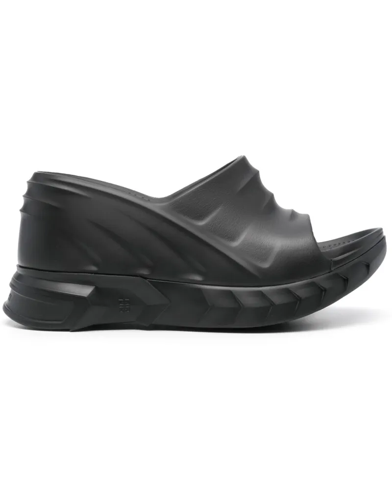 Givenchy Marshmallow Wedge-Sandalen 115mm Schwarz