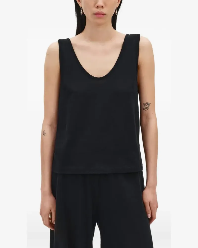 BITE Studios crepe tank top - Schwarz Schwarz