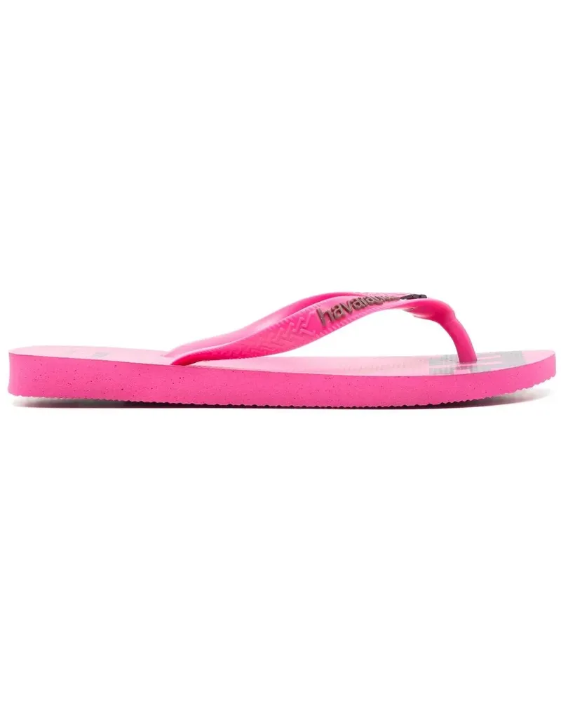 ROTATE Birger Christensen Flip-Flops mit Logo-Print - Rosa Rosa