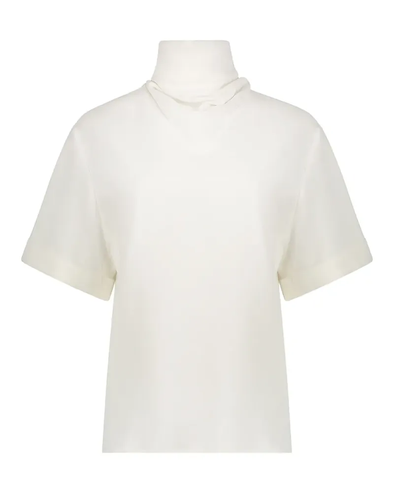 ELLERY high-neck short-sleeve top - Weiß Weiß