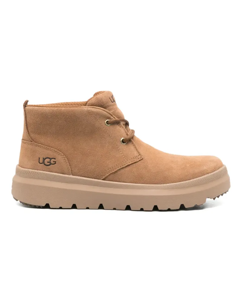 UGG lace-up suede boots - Nude Nude