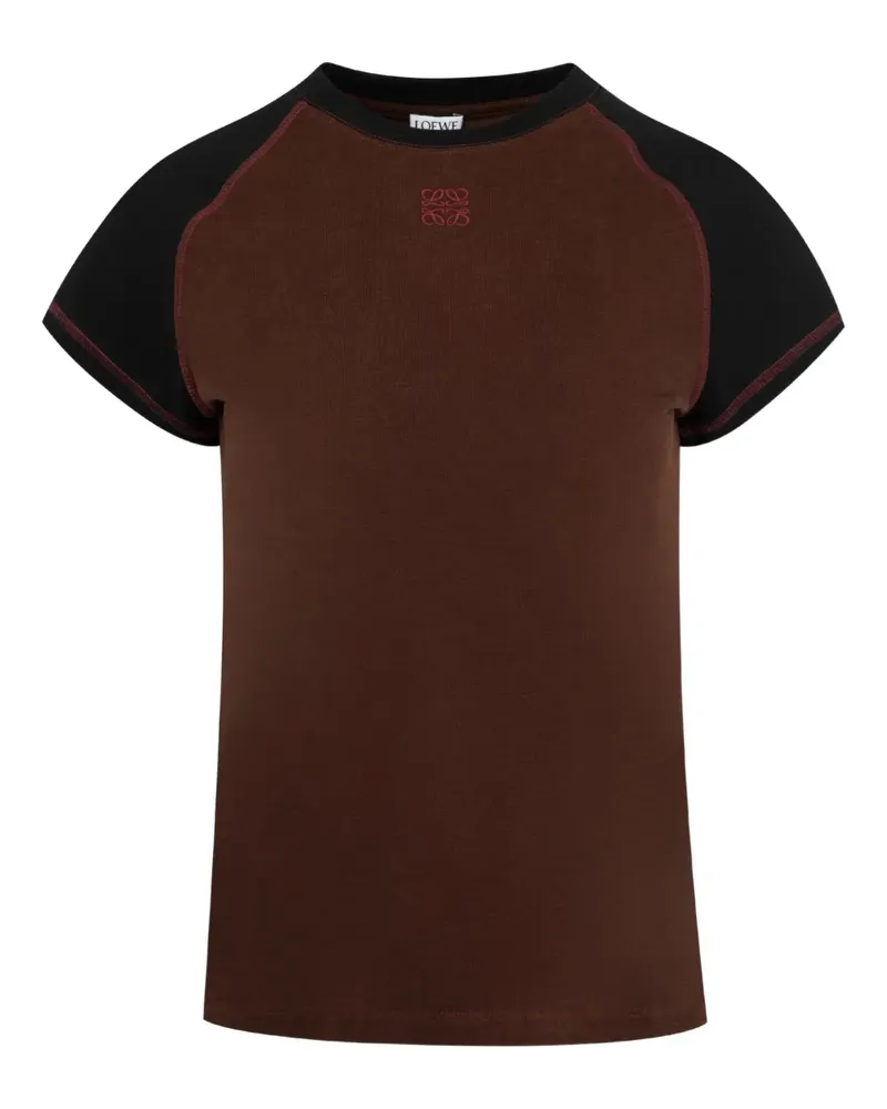 Loewe Sweatshirt mit aufgesticktem Anagram - Braun Braun