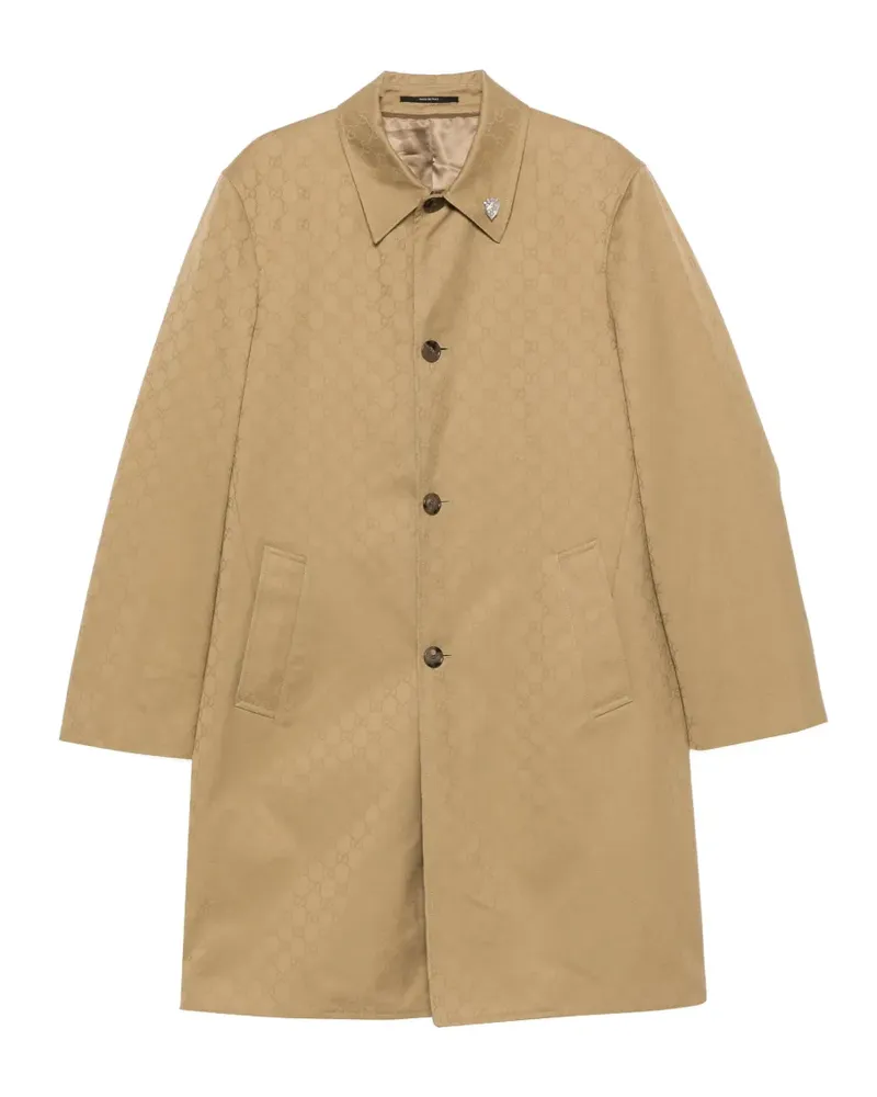 Gucci GG Mantel aus Gabardine - Nude Nude