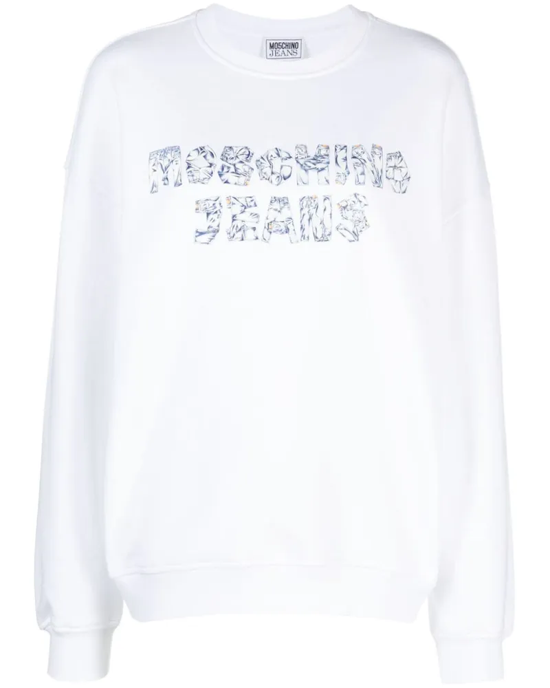 Moschino Sweatshirt mit Logo-Print - Weiß Weiß