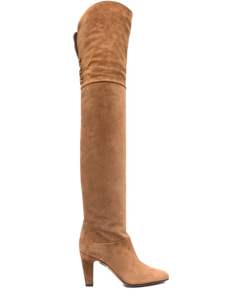 Chloé Stiefeletten aus Wildleder 90mm - Braun Braun