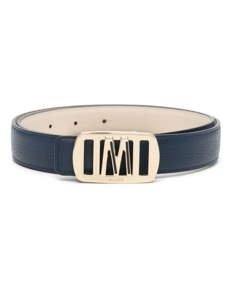MOORER Hepsie Ledergürtel - Blau Blau