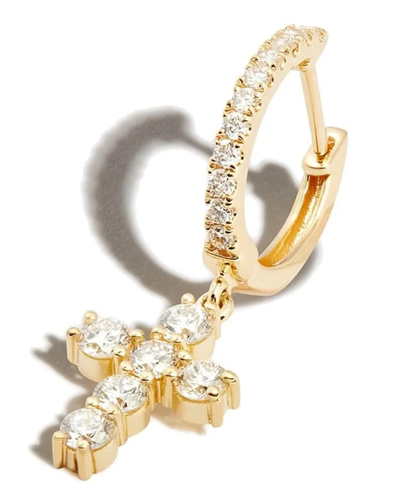 ANITA KO 18kt Gelbgoldcreole mit Diamanten Gold