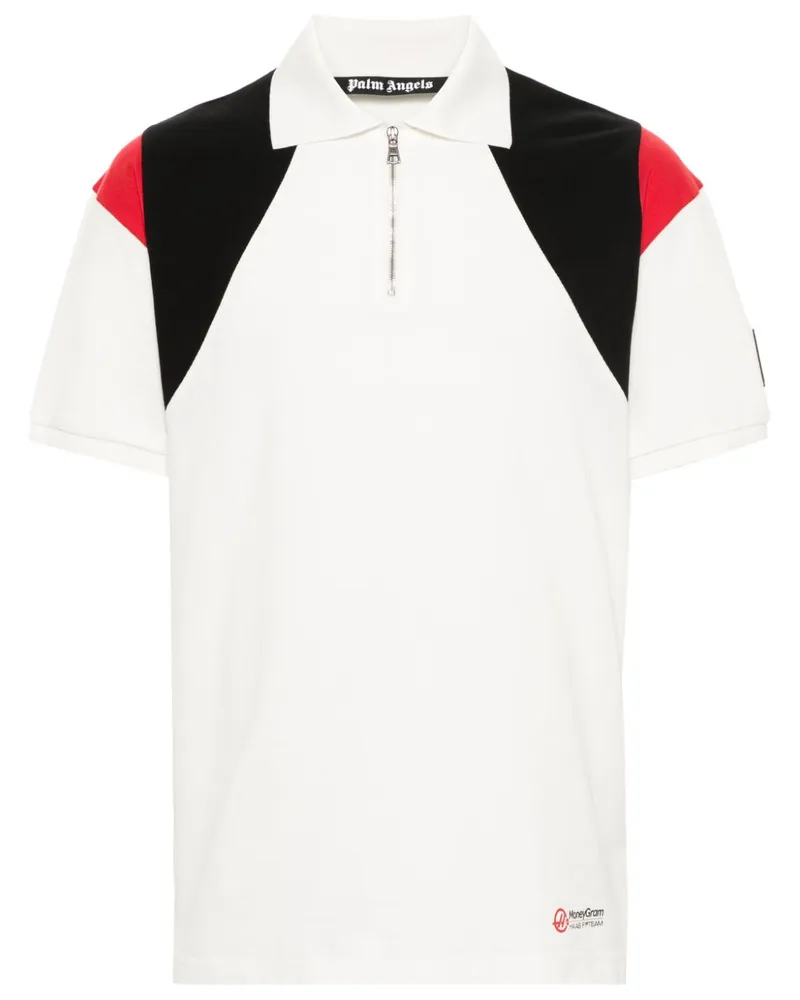 Palm Angels Moneygram Haas F1 Poloshirt - Weiß Weiß
