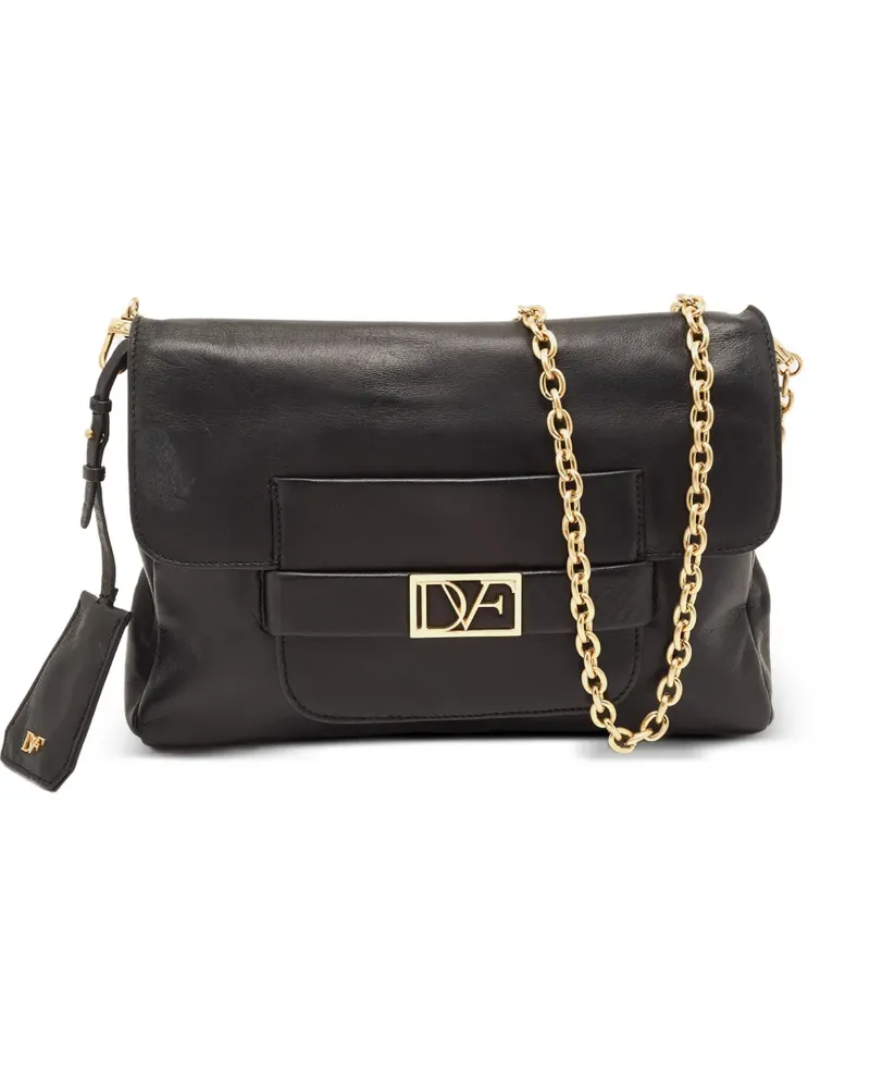 Diane von Furstenberg Mimosa Schultertasche mit Kette - Schwarz Schwarz