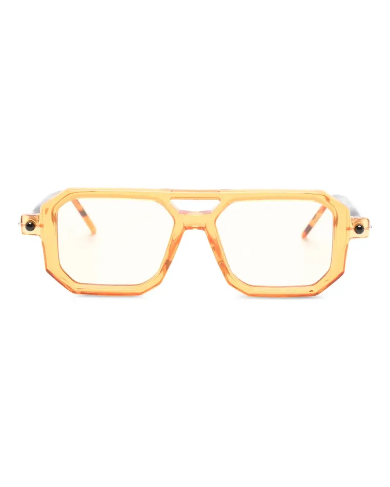 KUBORAUM Maske P8 geometric-frame sunglasses - Orange Orange
