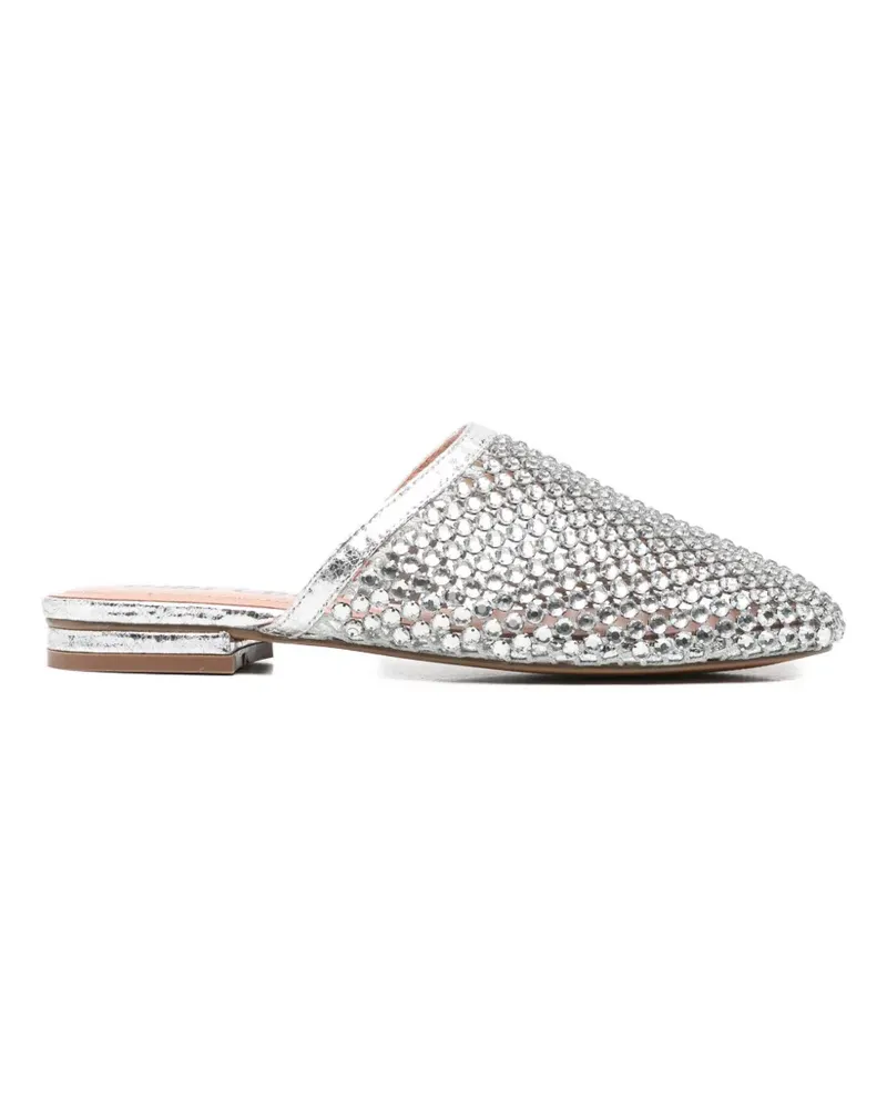 Bibi Lou Mules mit Kristallen - Silber Silber