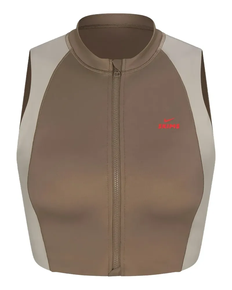 SKIMS x Nike front zip bra - Braun Braun