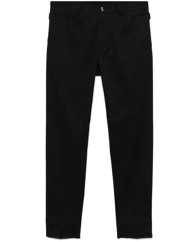 Dolce & Gabbana Hose mit Logo-Stickerei - Schwarz Schwarz