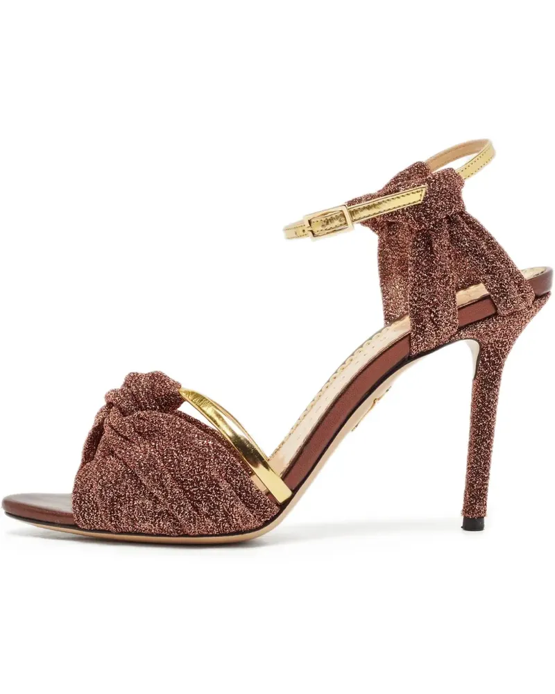 Charlotte Olympia Pre-owned Lurex-Sandalen 100mm - Braun Braun