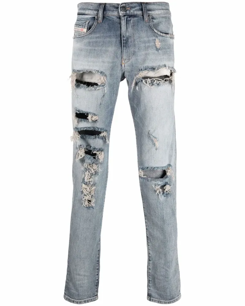 Diesel D-Strukt Slim-Fit-Jeans - Blau Blau