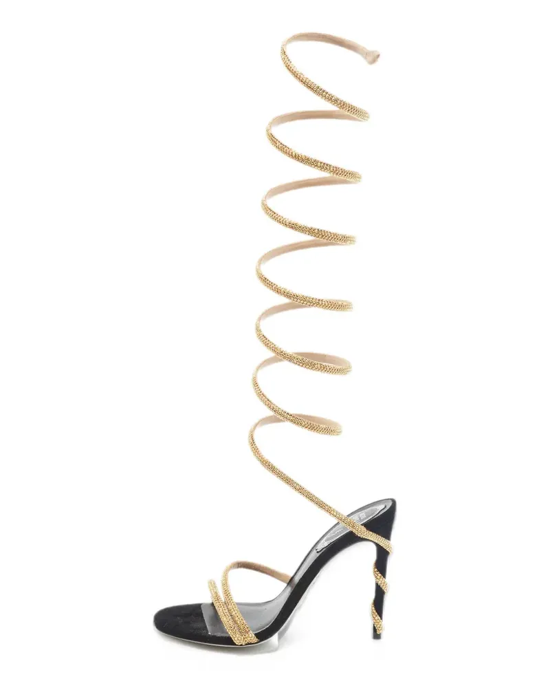 René Caovilla Margot coiled sandals - Gold Gold