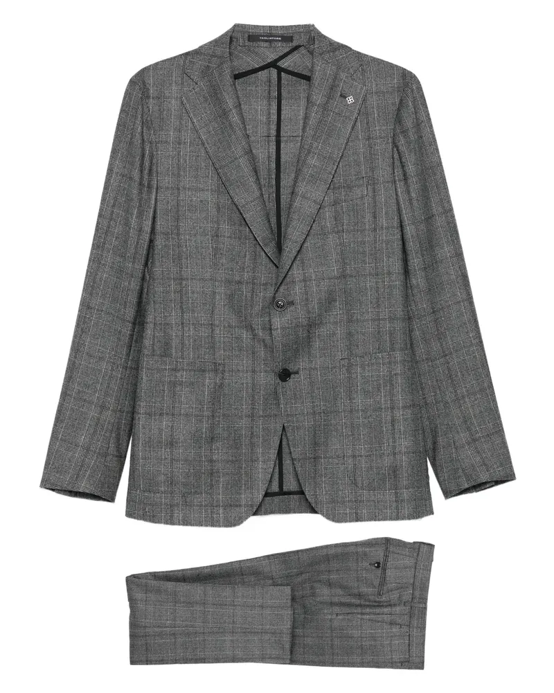 Tagliatore Karierter Anzug - Grau Grau