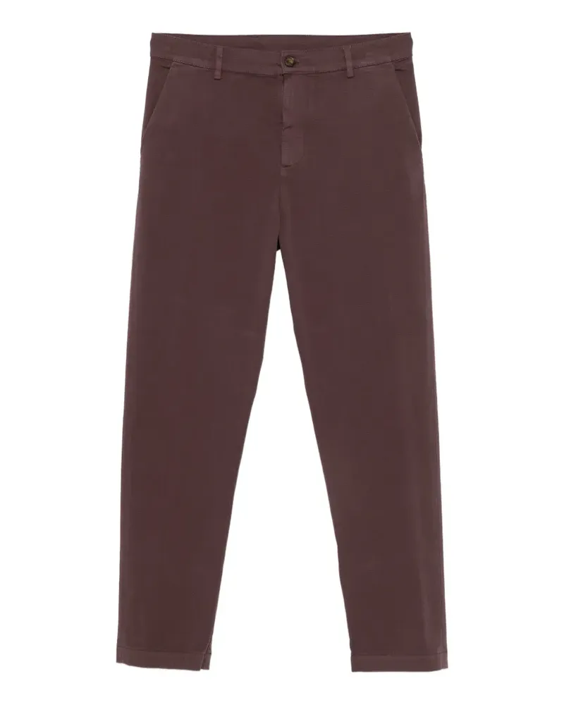 Canali Hose aus Twill - Violett Violett