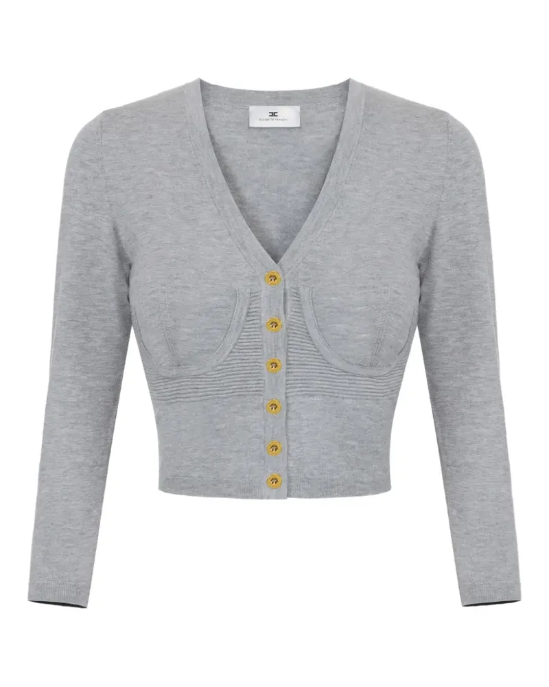 Elisabetta Franchi Cardigan im Bustier-Style - Grau Grau