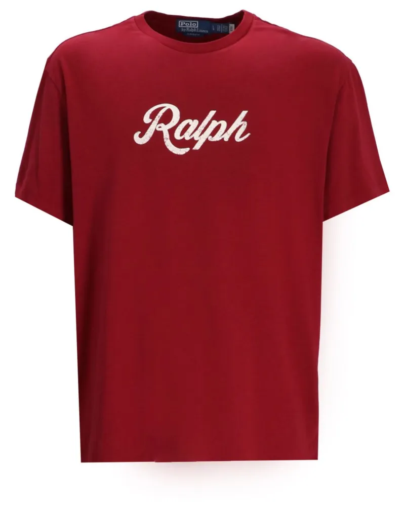 Ralph Lauren T-Shirt mit Logo-Print - Rot Rot