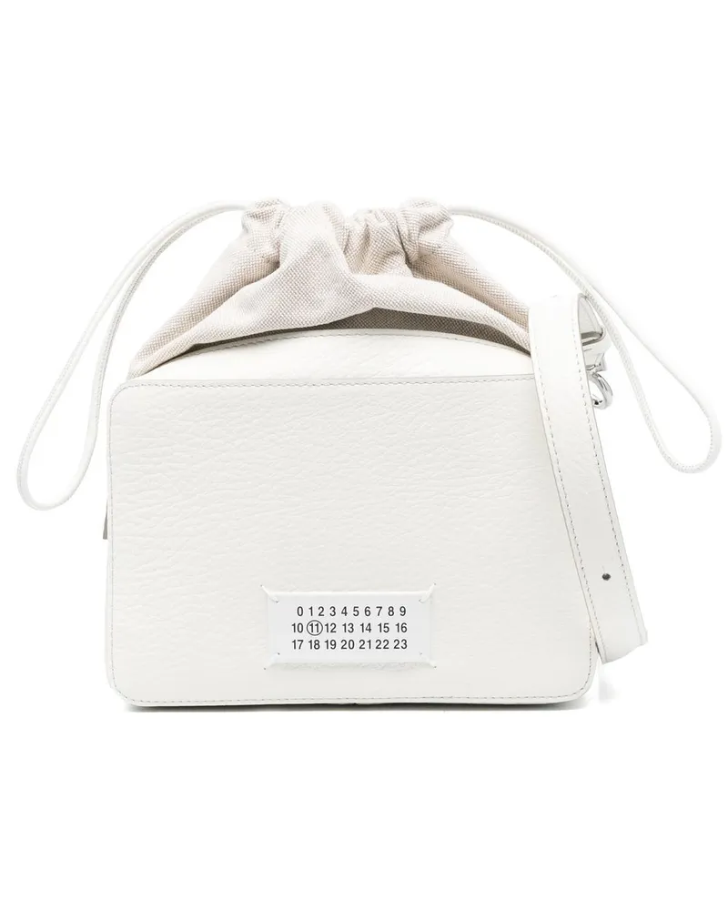 Maison Margiela Umhängetasche mit Logo-Applikation - Weiß Weiß