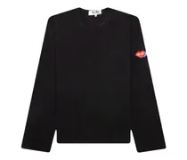 x The Artist Invader Langarmshirt mit Applikation - Schwarz