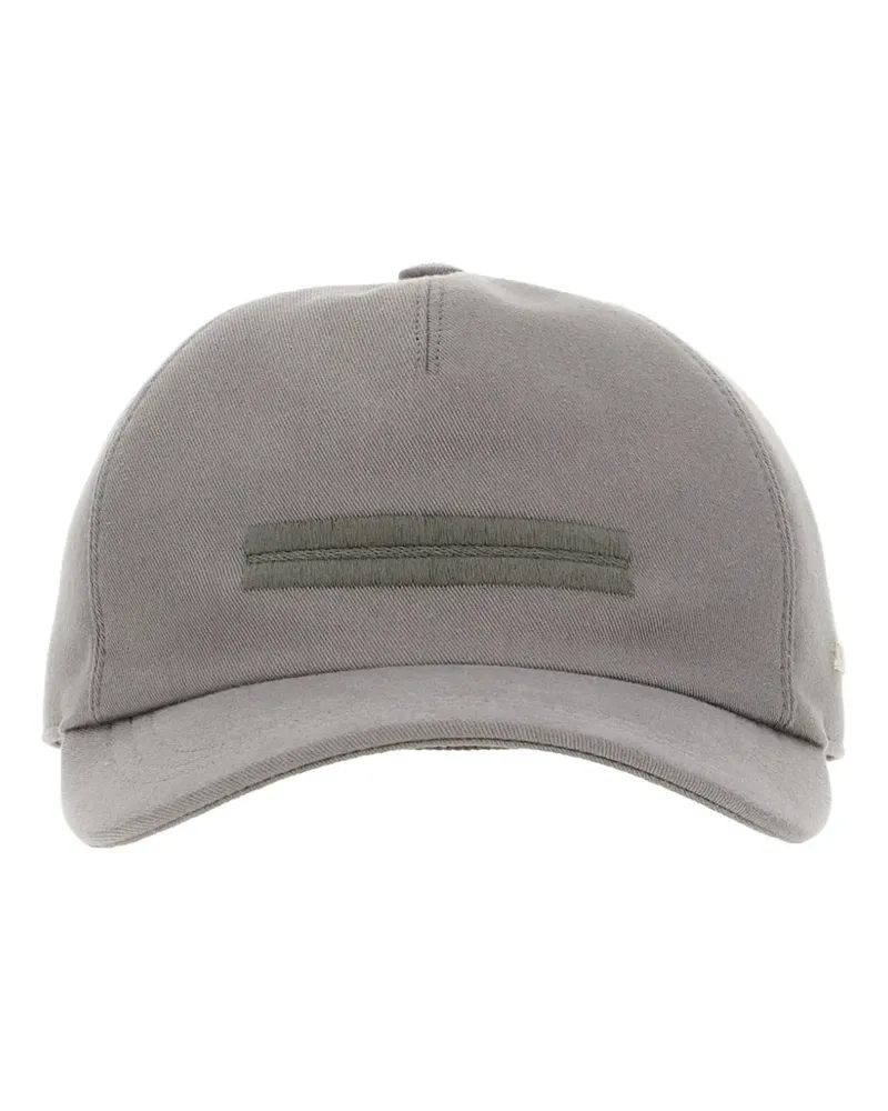 Ermenegildo Zegna embroidered-logo baseball cap - Grau Grau