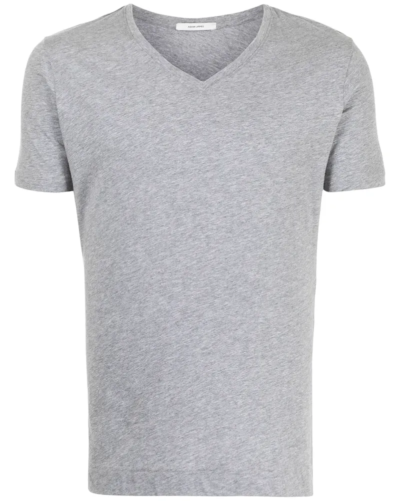 Adam Lippes T-Shirt mit V-Ausschnitt - Grau Grau