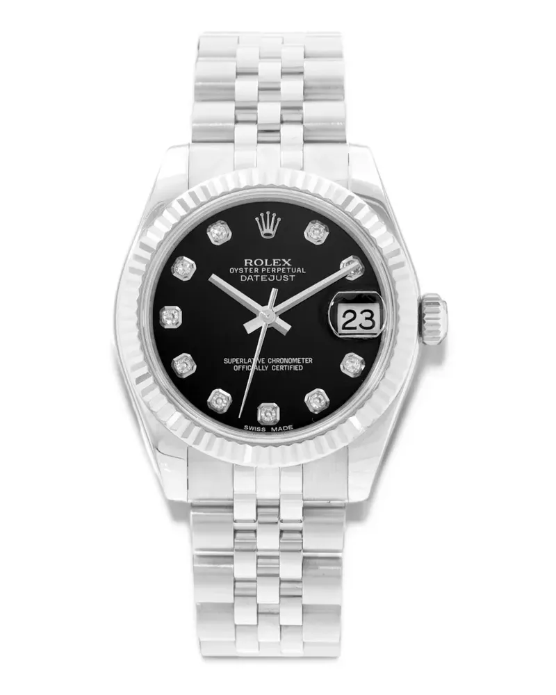 Rolex 2013 Datejust Armbanduhr 31mm - Schwarz Schwarz