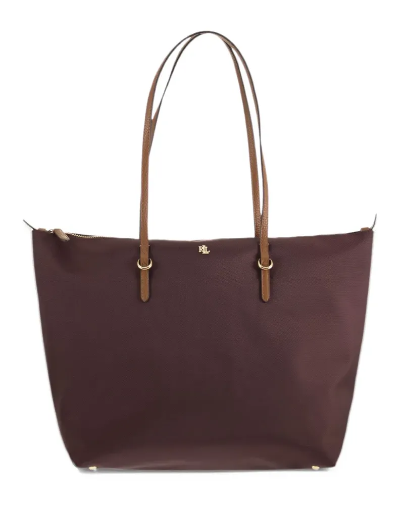 Ralph Lauren large Keaton logo-plaque tote bag - Rot Rot