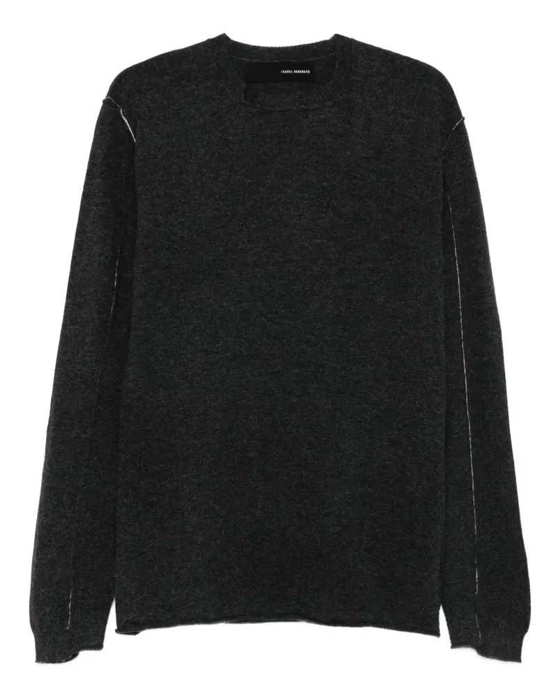 Isabel Benenato Pullover mit ungesäumten Kanten - Grau Grau