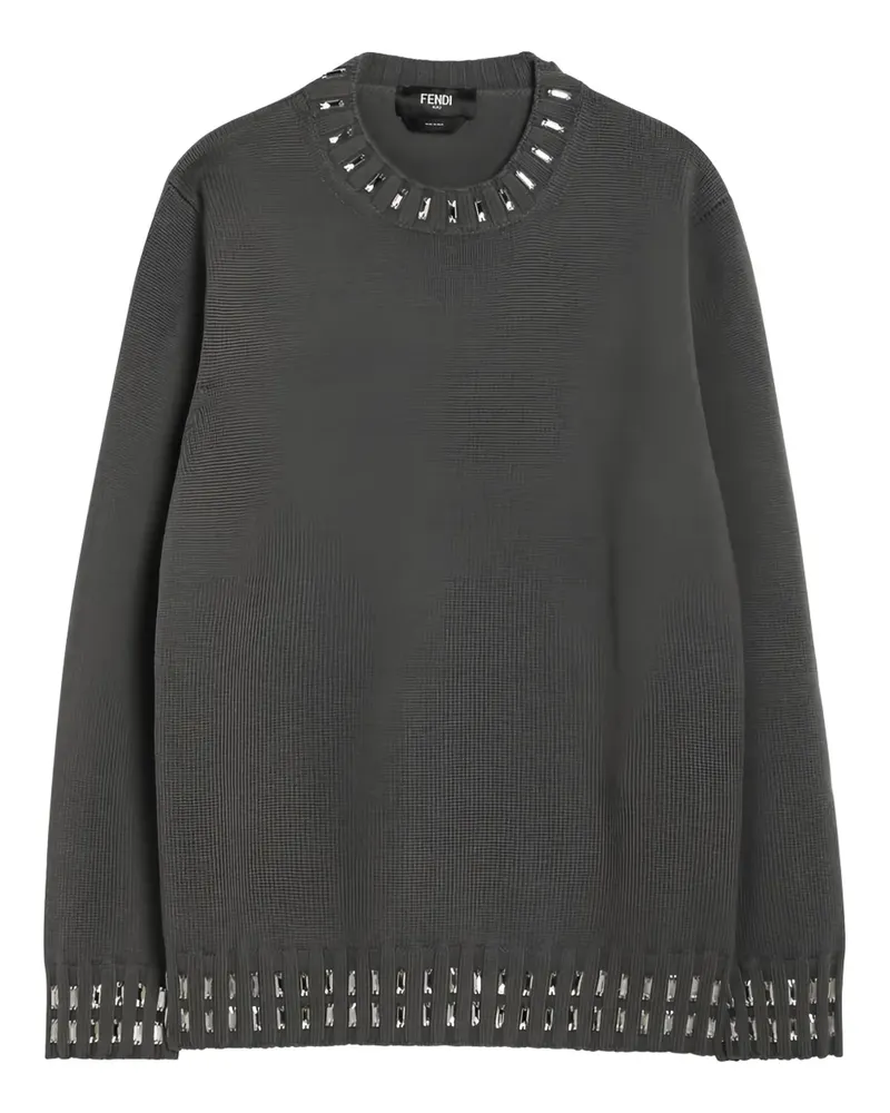 Fendi Pullover aus Wollgemisch - Grau Grau