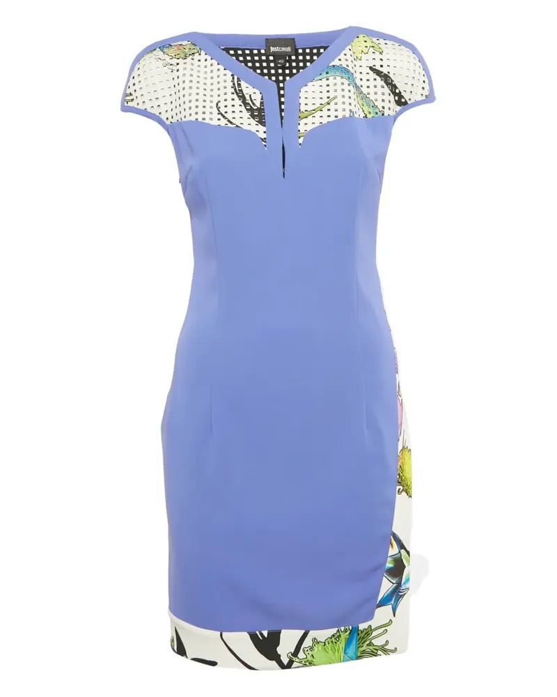 Just Cavalli Kleid mit Lochmuster - Violett Violett