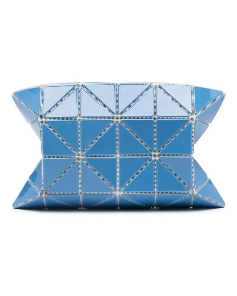 Issey Miyake Kosmetiktasche mit geometrischen Einsätzen Blau