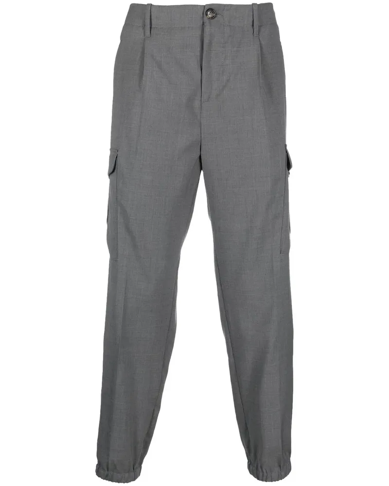 Brunello Cucinelli Cargohose mit Reißverschlüssen - Grau Grau