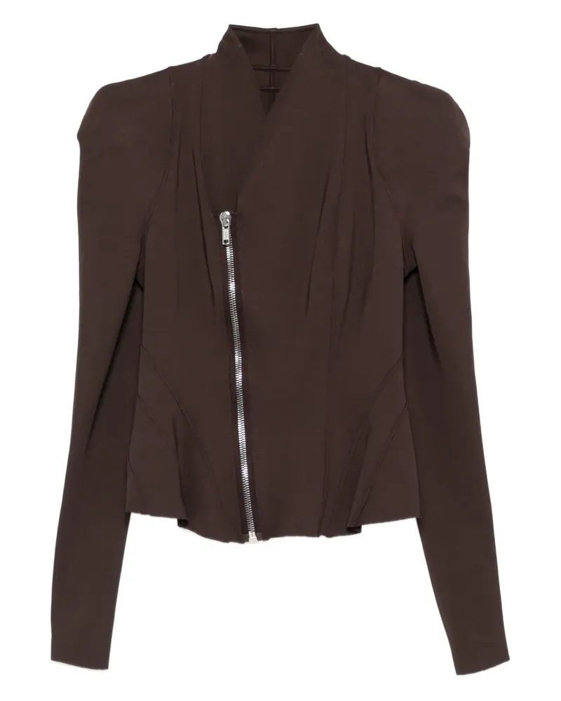 Rick Owens Lilies Jacke mit Faltendetail - Braun Braun