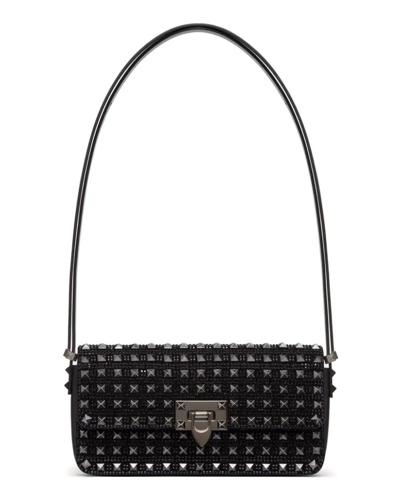 Valentino Garavani Rockstud23 E/W Schultertasche - Schwarz Schwarz