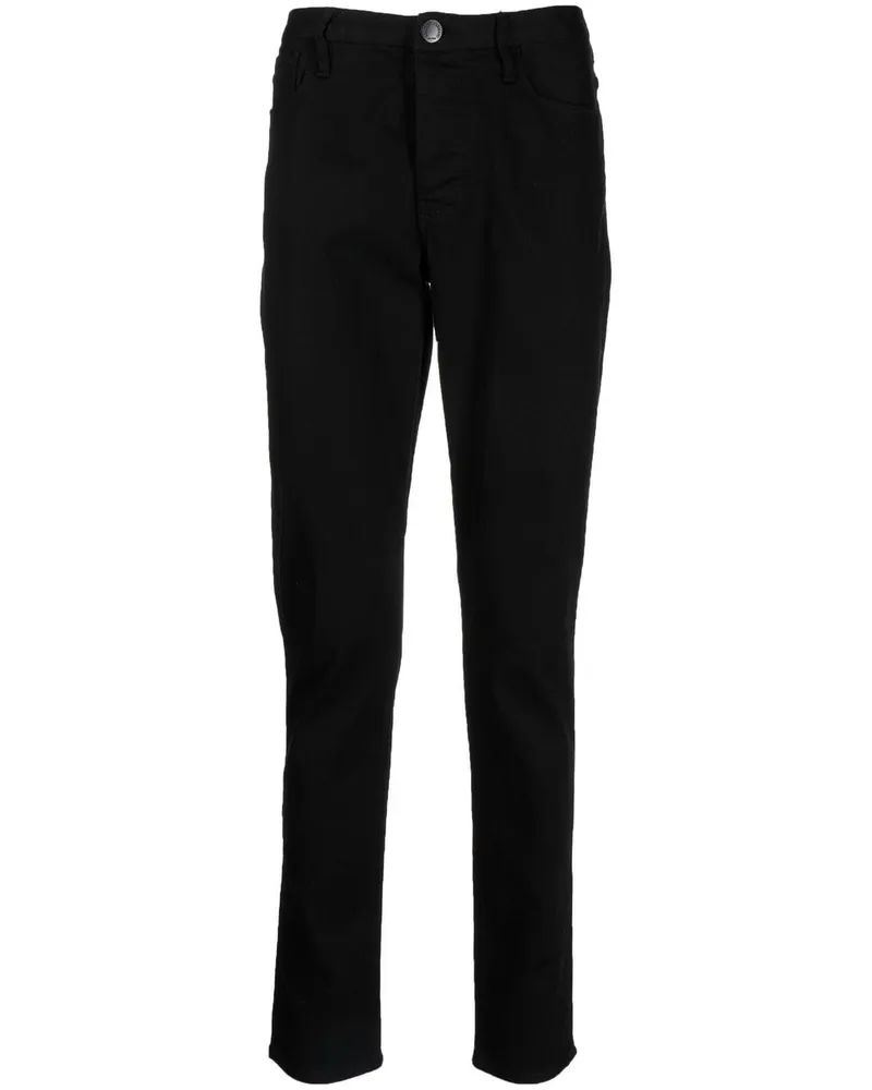 Emporio Armani Klassische Slim-Fit-Jeans - Schwarz Schwarz