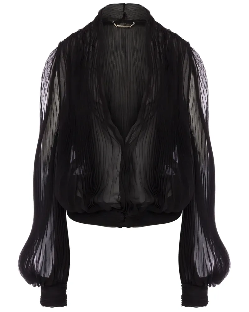 Alberta Ferretti Bluse aus Seide - Schwarz Schwarz