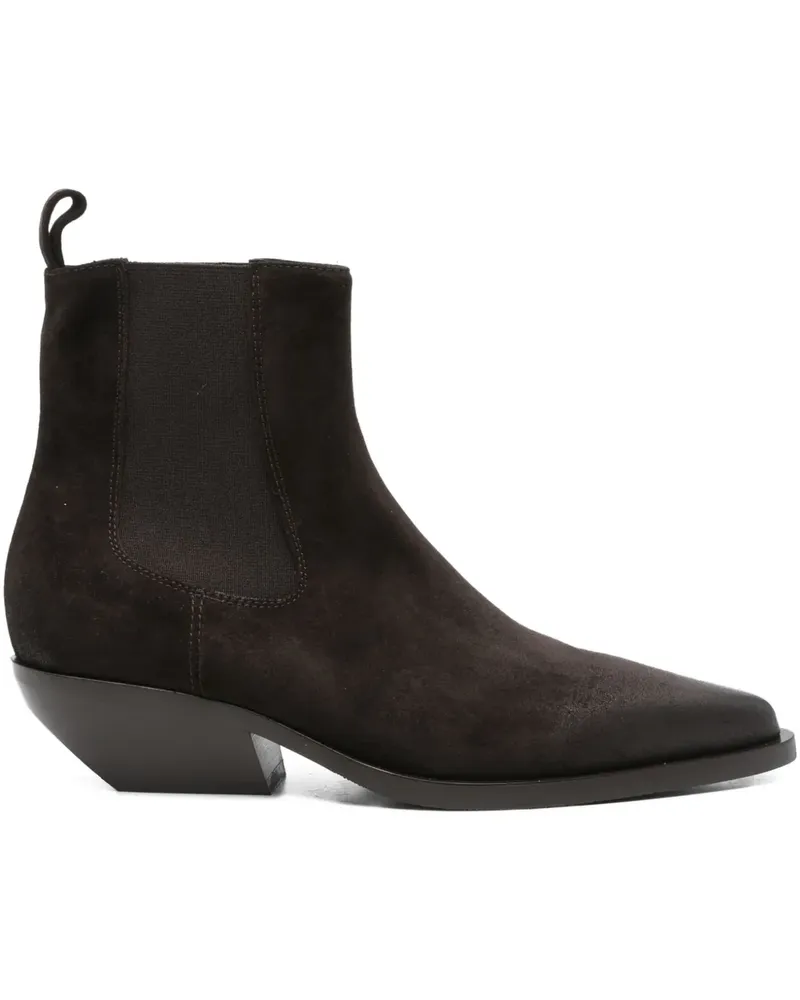 Elena Iachi Chelsea-Boots mit spitzer Kappe - Braun Braun