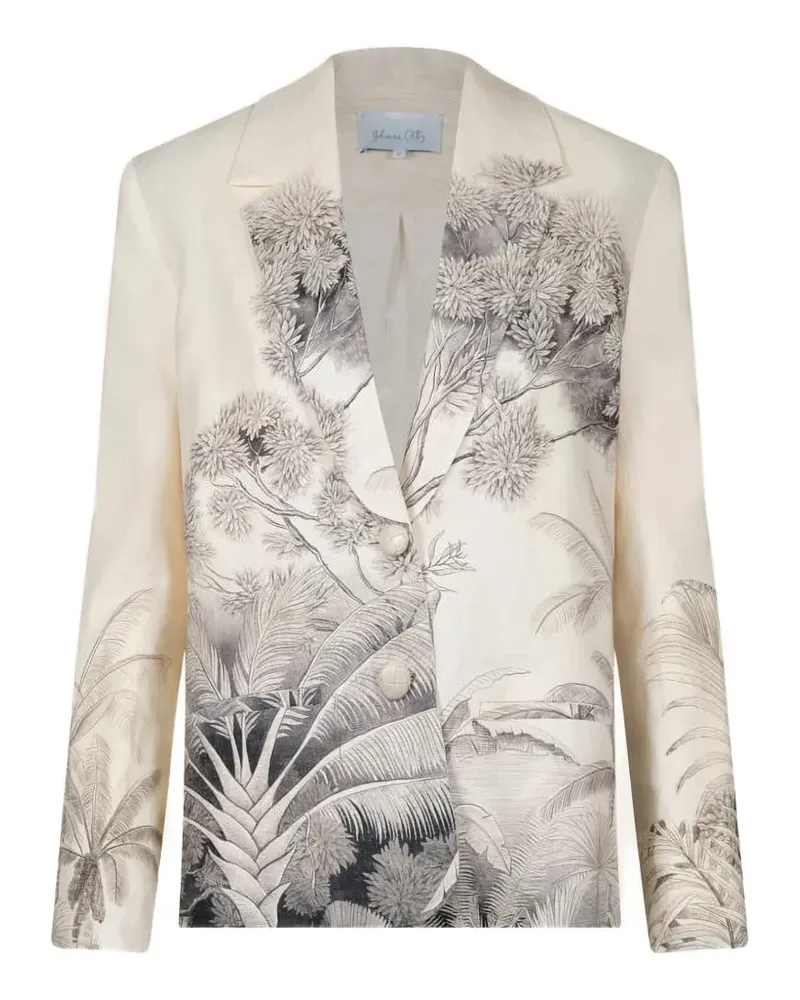 Johanna Ortiz Rock the Plan Jacke mit tropischem Print - Nude Nude