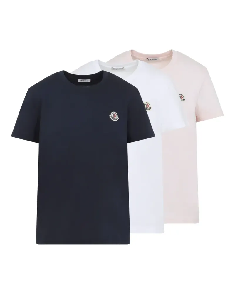 Moncler logo-patch T-shirt - Schwarz Schwarz