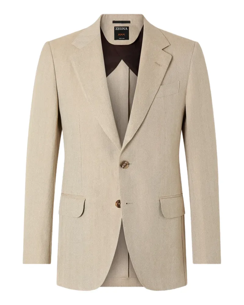 Ermenegildo Zegna Oasi Lino Sakko - Nude Nude