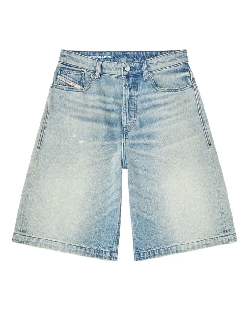 Diesel Ausgeblichene De-Sire Jeans-Shorts - Blau Blau