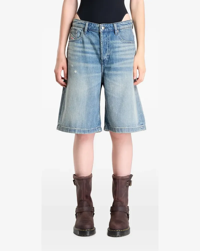 Diesel Ausgeblichene De-Sire Jeans-Shorts - Blau Blau